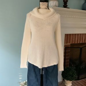 🌟Like New! Cream Sweater w/ Cowl Neck